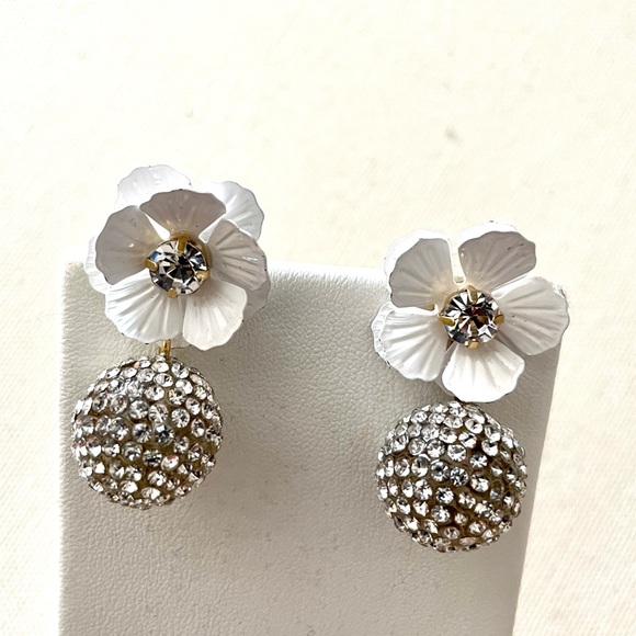 J. Crew Tropical Pave Drop Earrings - Picture 5 of 7